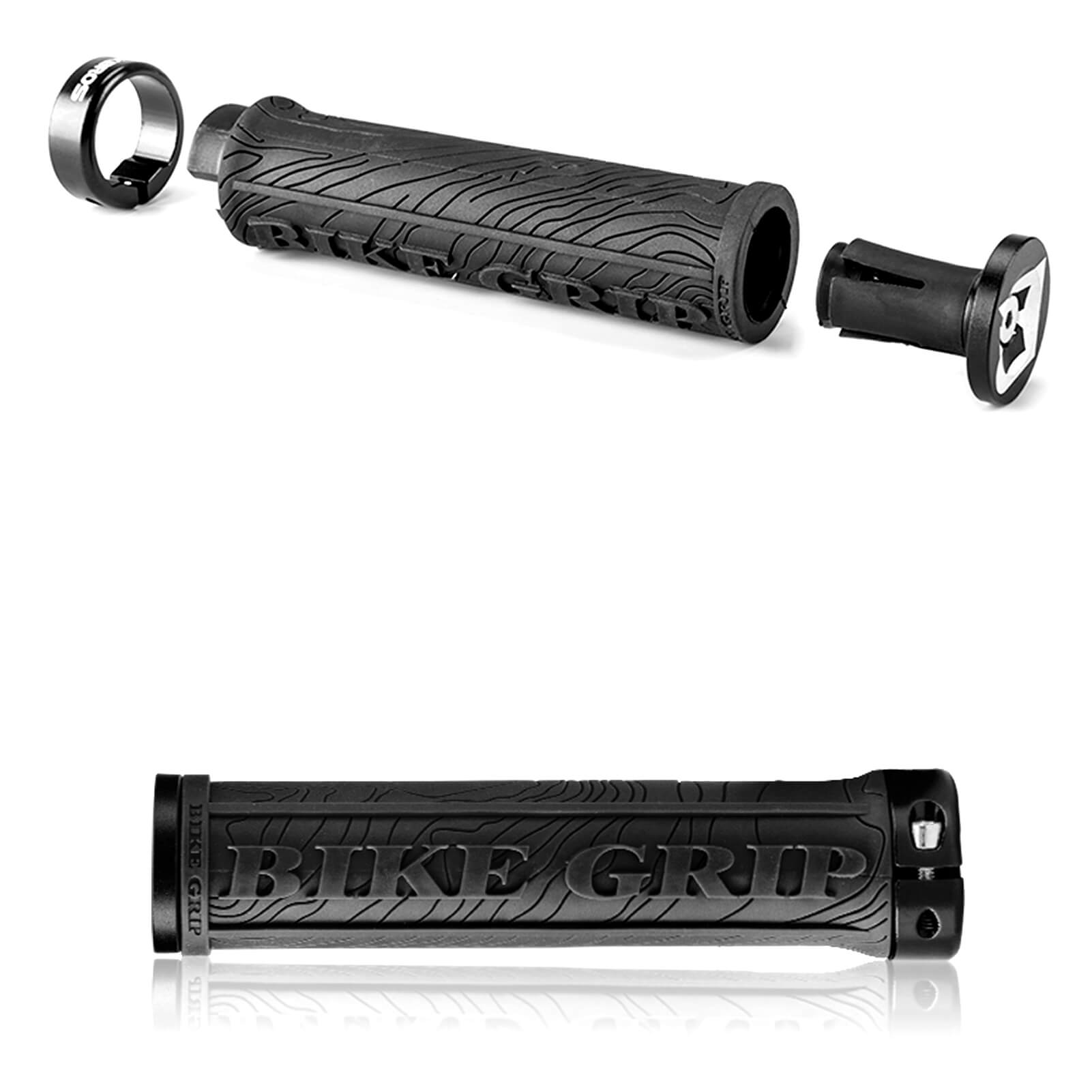 ROCKBROS Bike Handlebar Grips Double Lock-on Color Black