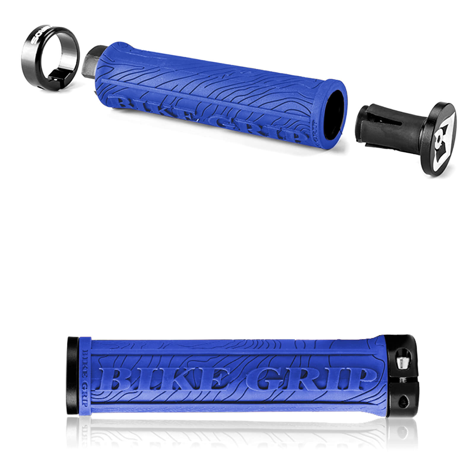 ROCKBROS Bike Handlebar Grips Double Lock-on Color Blue