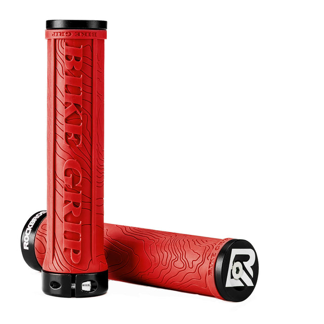 ROCKBROS Bike Handlebar Grips Double Lock-on Color Red