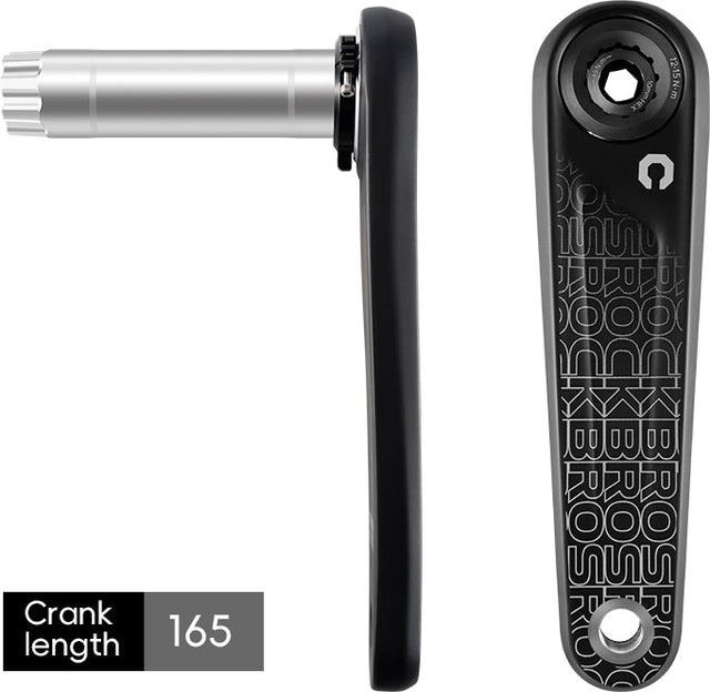 ROCKBROS Carbon Fiber Bike Crankset Size 165mm