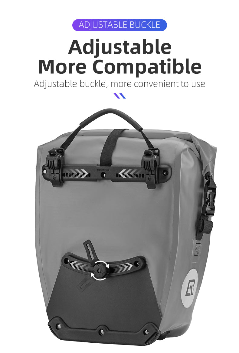 all-groups ROCKBROS Deluxe Large Capacity Bicycle Saddlebag in Various Colours