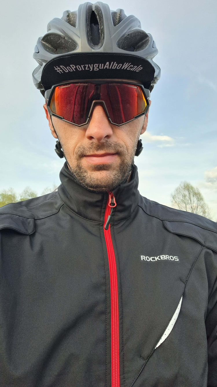 ROCKBROS European Size Men Winter Cycling Jacket Fleece Thermal Warm Windproof Water-Resistant