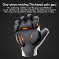 ROCKBROS Gel-Padded Half-Finger Cycling Gloves with Elastic Interface