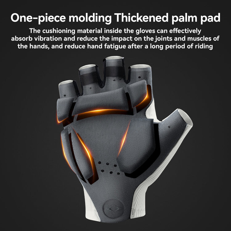ROCKBROS Gel-Padded Half-Finger Cycling Gloves with Elastic Interface