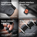 ROCKBROS Gel-Padded Half-Finger Cycling Gloves with Elastic Interface