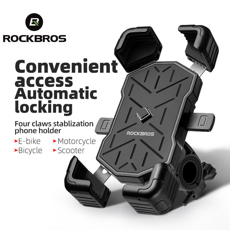 all-groups ROCKBROS HW-117 Bike Phone Holder 1s Lock Bike