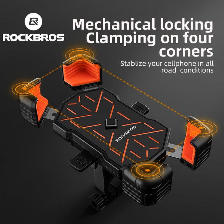 all-groups ROCKBROS HW-117 Bike Phone Holder 1s Lock Bike