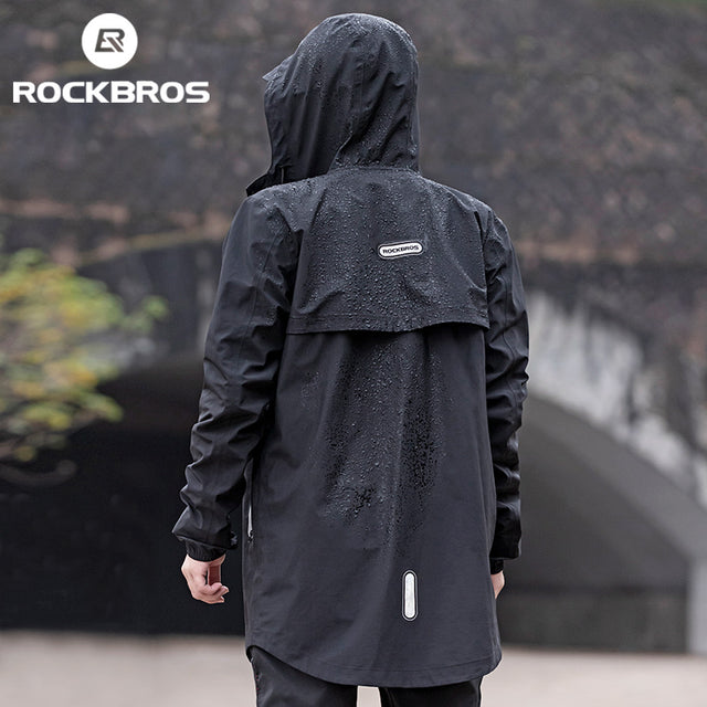 ROCKBROS Long Waterproof Bicycle Raincoat