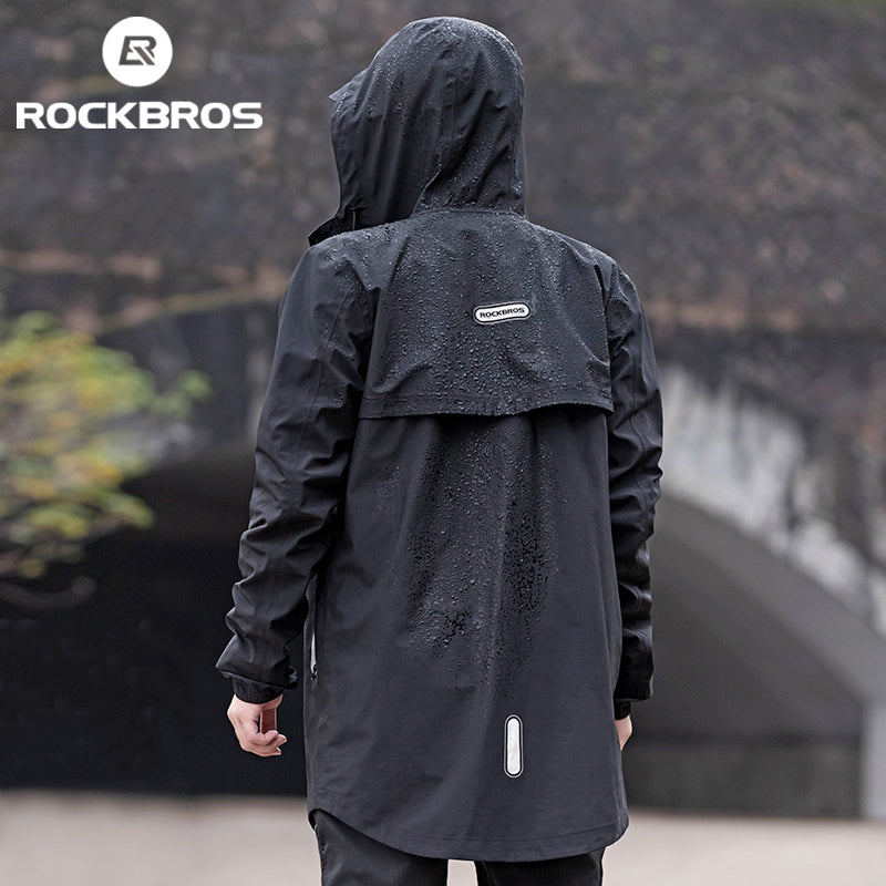 ROCKBROS Long Waterproof Bicycle Raincoat