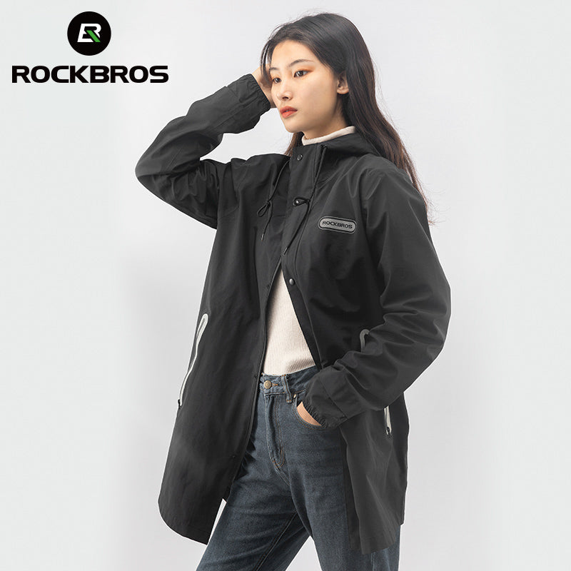 ROCKBROS Long Waterproof Bicycle Raincoat
