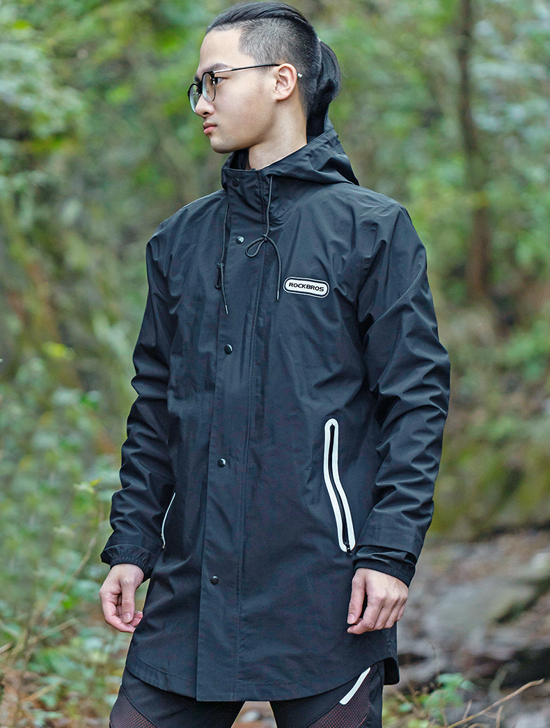 ROCKBROS Long Waterproof Bicycle Raincoat