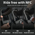 ROCKBROS NFC Smart U Lock – Heavy Duty Anti-Theft Bike Lock