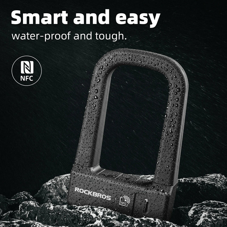 ROCKBROS NFC Smart U Lock – Heavy Duty Anti-Theft Bike Lock