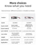 ROCKBROS Photochromic Cycling Sunglasses Hiking Fishing Golf Sports Glasses Half Frame UV400