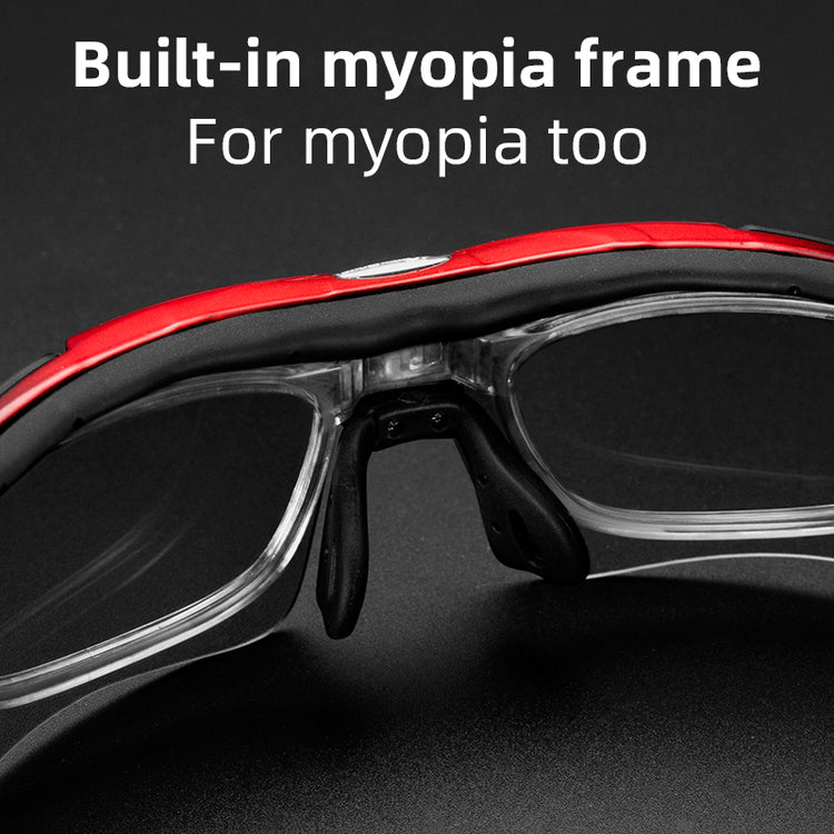 ROCKBROS Photochromic Cycling Sunglasses Hiking Fishing Golf Sports Glasses Half Frame UV400