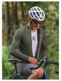 ROCKBROS ROAD TO SKY Men's Long-Sleeve Cycling Jersey Color Green