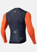 ROCKBROS ROAD TO SKY Men's Long-Sleeve Cycling Jersey Color Blue-Orange