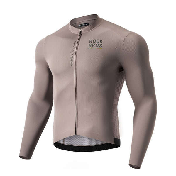 ROCKBROS Road to Sky moisture wicking long sleeve cycling jersey for road biking