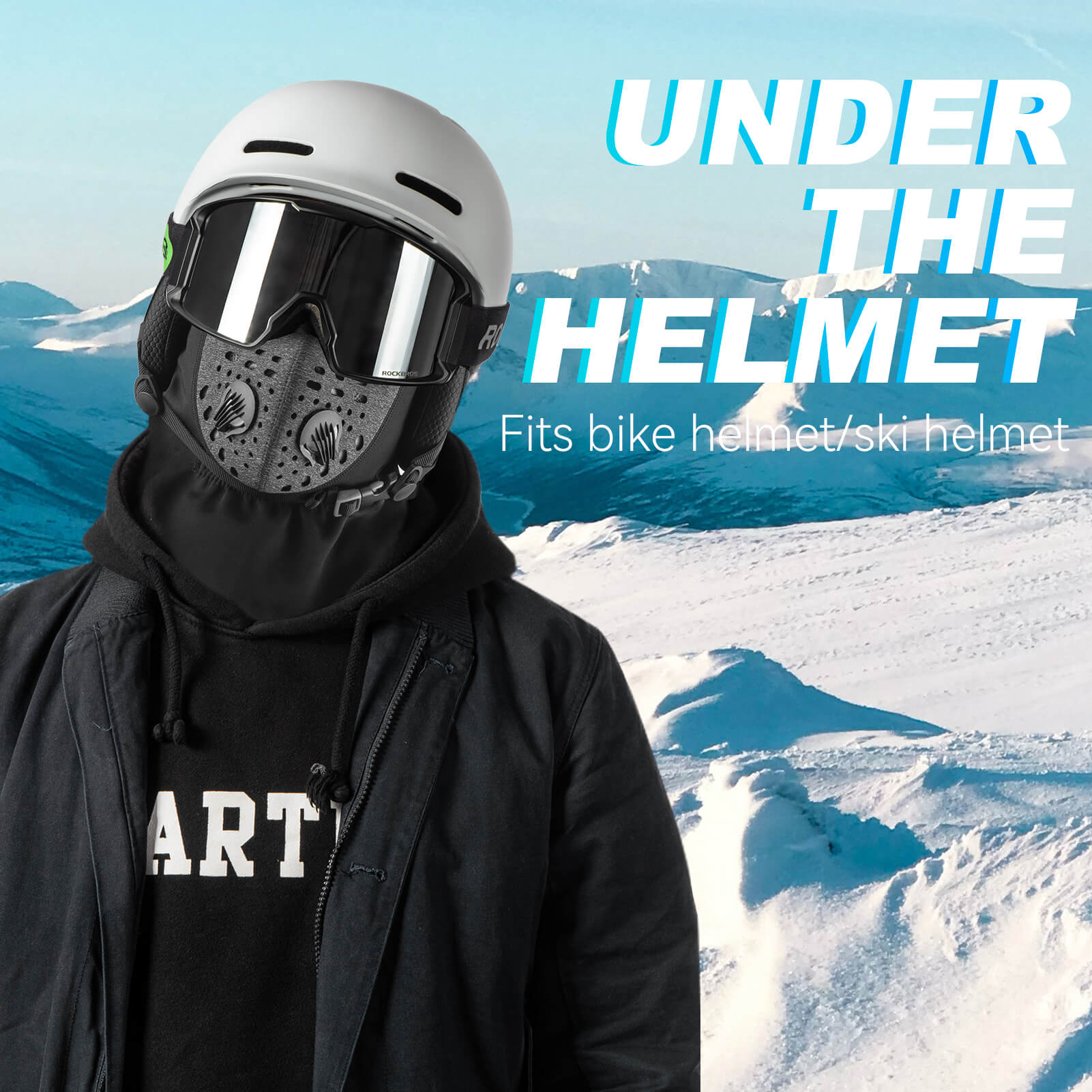 ROCKBROS Ski Mask Balaclava Winter Mask for Men Balaclava Cold Weather Thermal