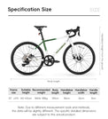 all-groups ROCKBROS TEEN-W22H Road Bike For Kids Teens Shimano 10 Speed Curved Handlebar Aluminum Alloy