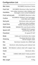 all-groups ROCKBROS TEEN-W22H Road Bike For Kids Teens Shimano 10 Speed Curved Handlebar Aluminum Alloy