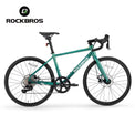 ROCKBROS TEEN-W22H Road Bike For Kids Teens Shimano 10 Speed Curved Handlebar Aluminum Alloy_Color_Spruce Green Gradient