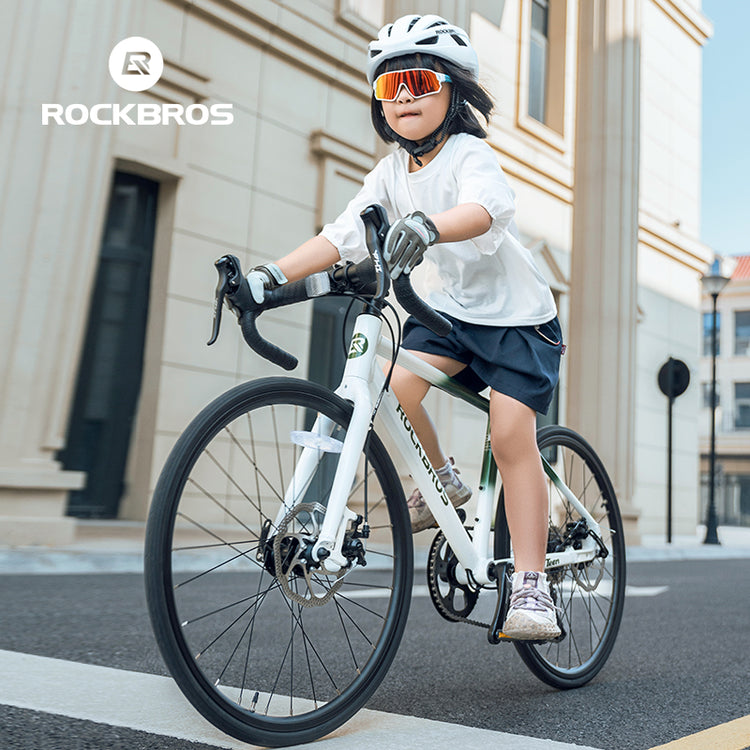 all-groups ROCKBROS TEEN-W22H Road Bike For Kids Teens Shimano 10 Speed Curved Handlebar Aluminum Alloy