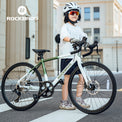 all-groups ROCKBROS TEEN-W22H Road Bike For Kids Teens Shimano 10 Speed Curved Handlebar Aluminum Alloy