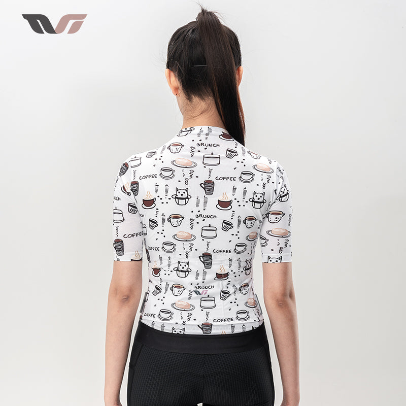 ROCKBROS TVI Women's Cycling T-Shirt Breathable Comfortable Sporty Jersey YKK Zipper
