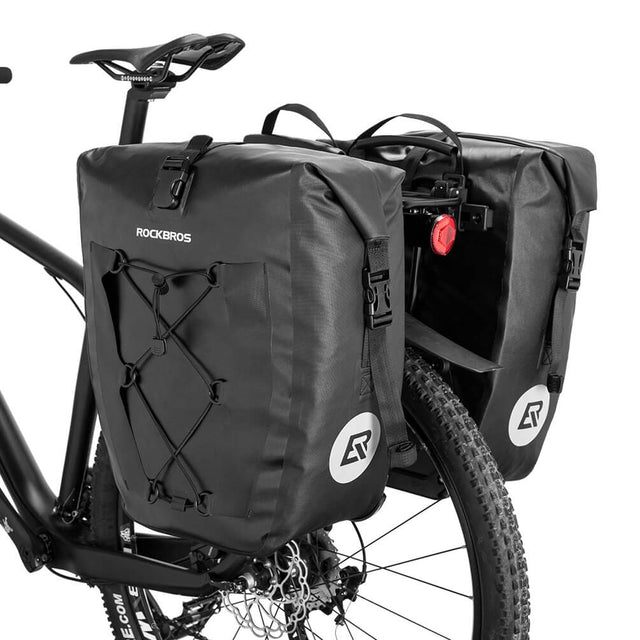 ROCKBROS Ultra Large Capacity Bicycle Saddlebag in Black or Yellow Options Double