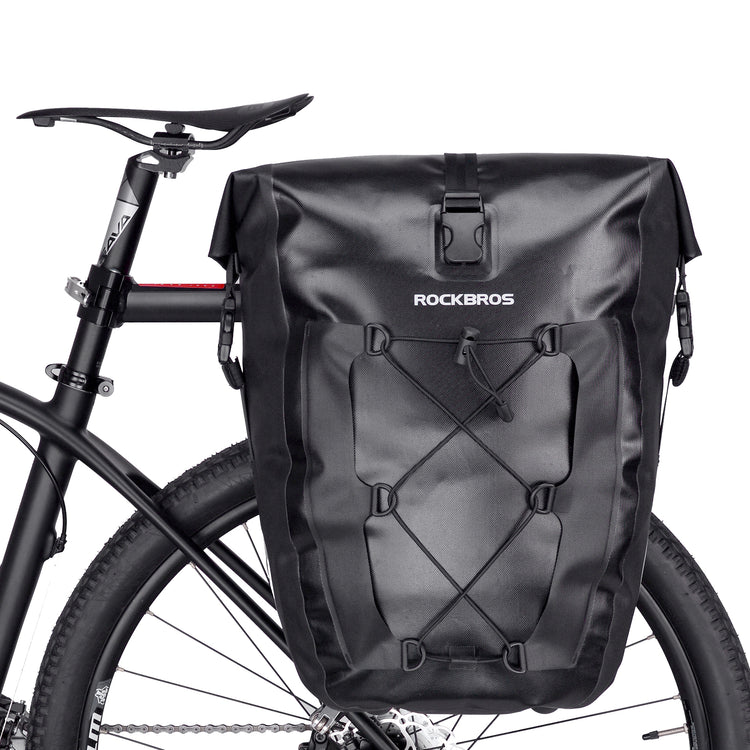 all-groups ROCKBROS Ultra Large Capacity Bicycle Saddlebag in Black or Yellow