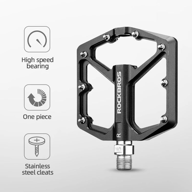 all-groups ROCKBROS Ultra Lightweight Flat Bike Pedals in Various Colours (Pair)