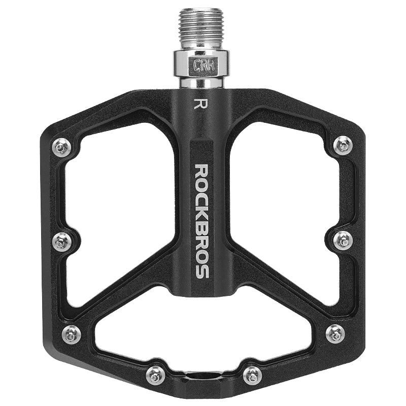 ROCKBROS Ultra Lightweight Flat Bike Pedals in Various Colours (Pair)#Color_Black