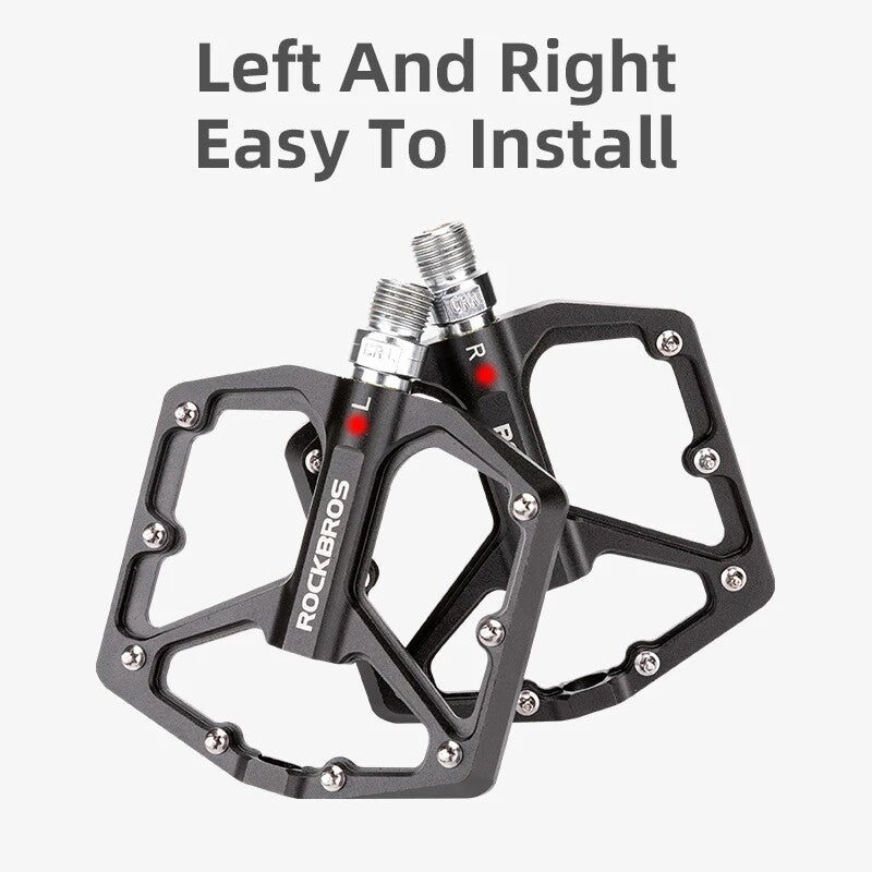 all-groups ROCKBROS Ultra Lightweight Flat Bike Pedals in Various Colours (Pair)