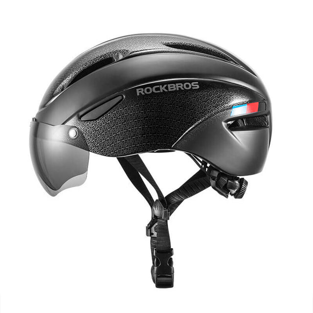 ROCKBROS Ultralight Magnetic Goggles Rear Light Cycling Helmet Color Black