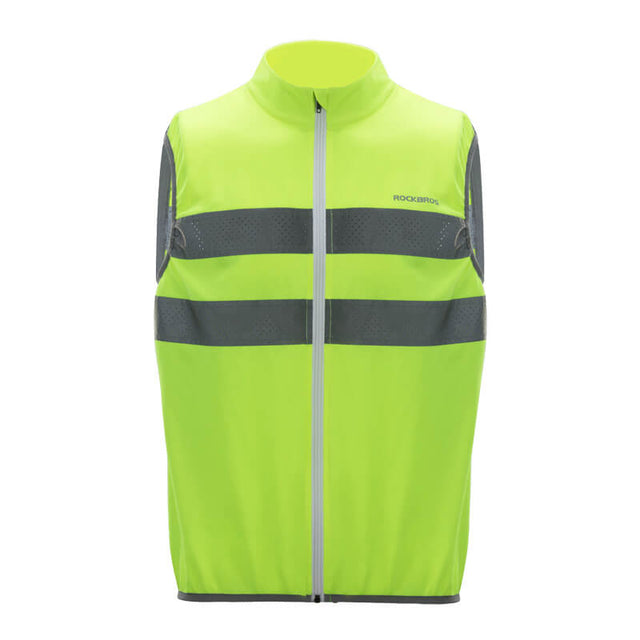 ROCKBROS Unisex Cycling & Running Safety Vest - Reflective, Breathable for Night Riding