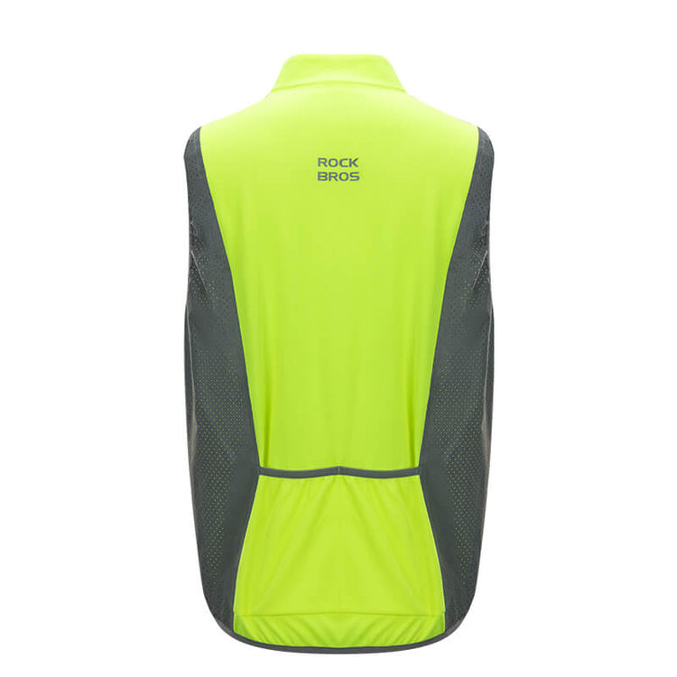 ROCKBROS Unisex Cycling & Running Safety Vest - Reflective, Breathable for Night Riding