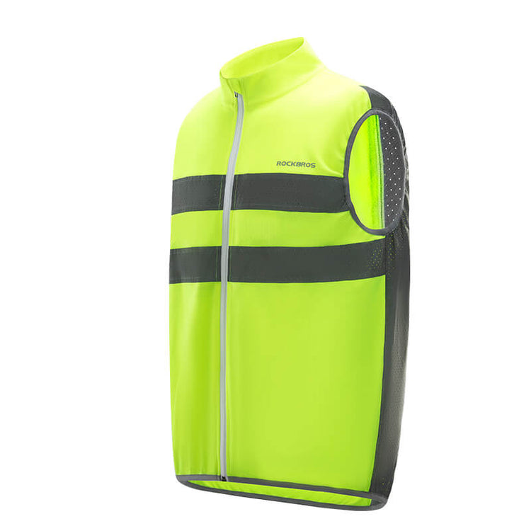 ROCKBROS Unisex Cycling & Running Safety Vest - Reflective, Breathable for Night Riding