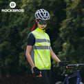 ROCKBROS Unisex Cycling & Running Safety Vest - Reflective, Breathable for Night Riding