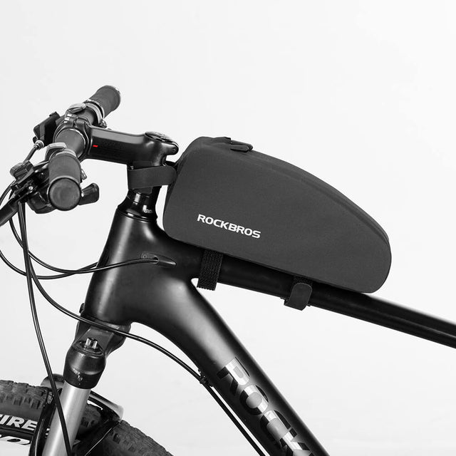 Rockbros-Double Zipper Top Tube Bag Frame Fitted Bike Bag Front Frame Bag