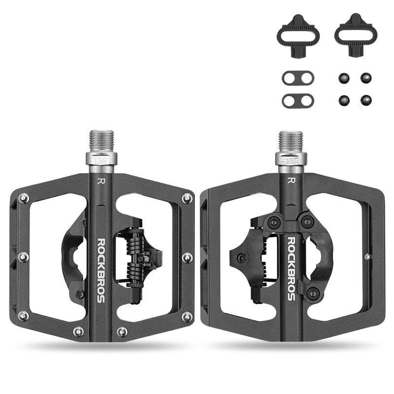 rockbros flat pedals Multi-Function Clipless Bike in Black (Pair) Hope Colours:Black Suplest Flatpedal Sport MTB survival pack