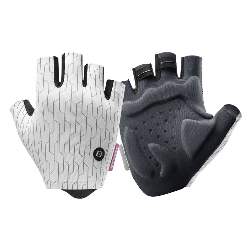 ROCKBROS Mountain Road Cycling Fingerless Gloves Shockproof Breathable Non-Slip