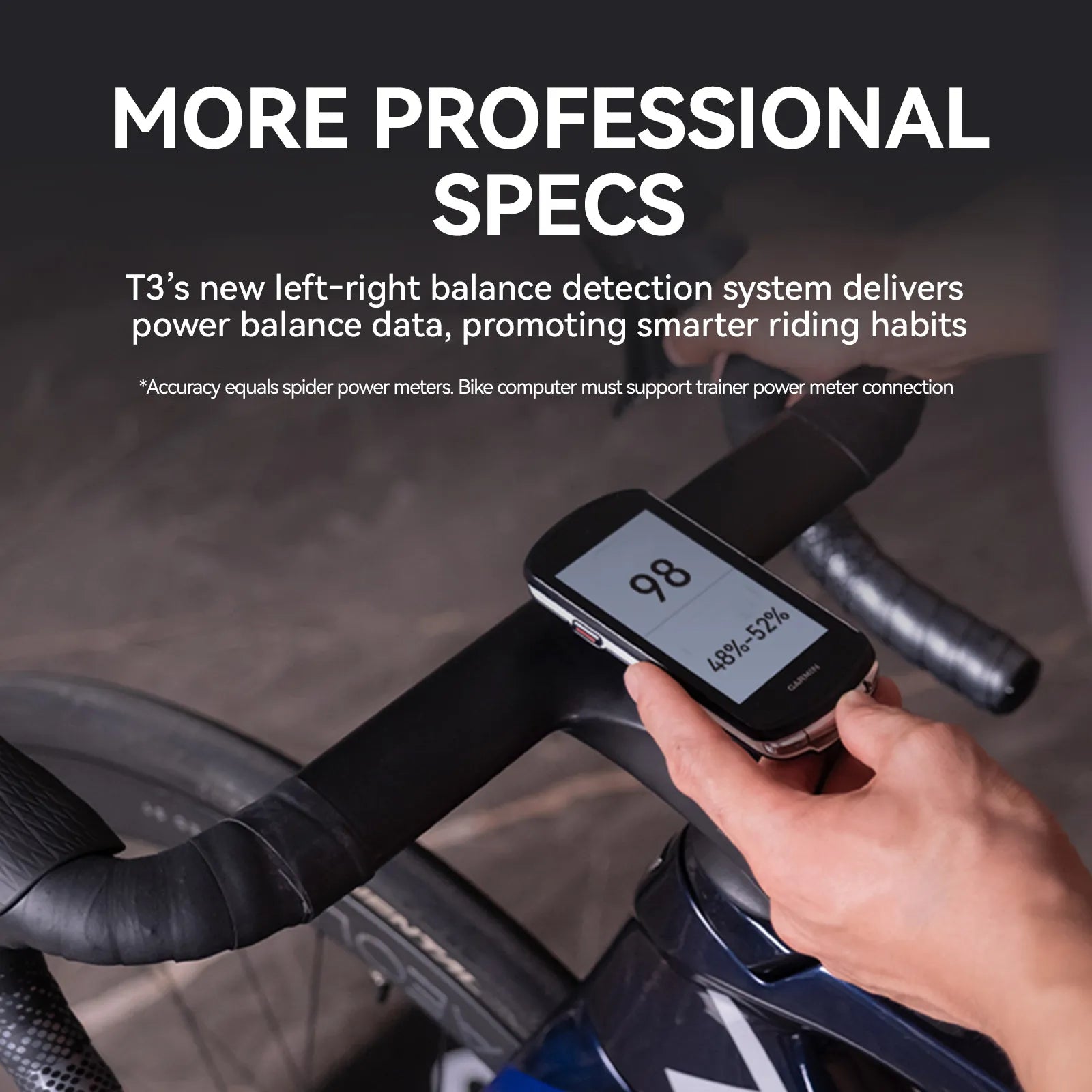 CYCPLUS T3 Smart Direct Drive Bike Trainer with pre-installed cassette, front view on a white background.