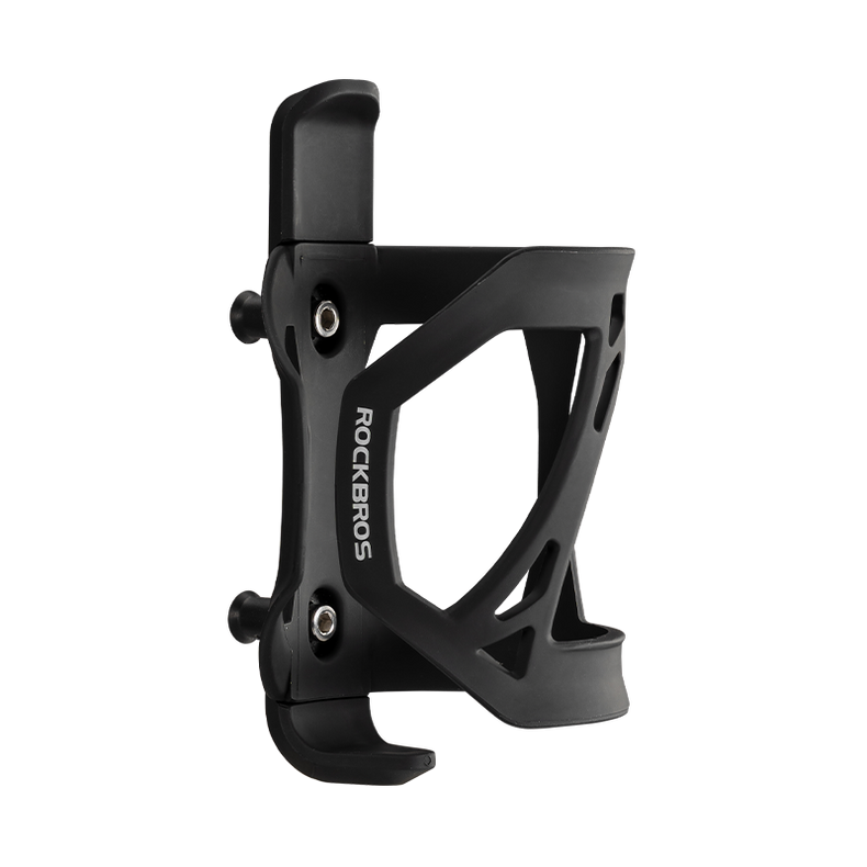 ROCKBROS Adjustable Bicycle Bottle Holder MTB Water Cages Cycling Drink Cup ABS Holder Mountain Road Bike Black