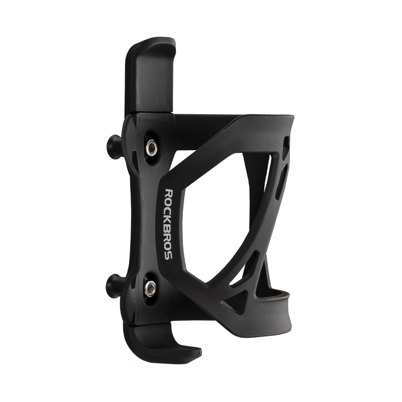 ROCKBROS Adjustable Bicycle Bottle Holder MTB Water Cages Cycling Drink Cup ABS Holder Mountain Road Bike Black