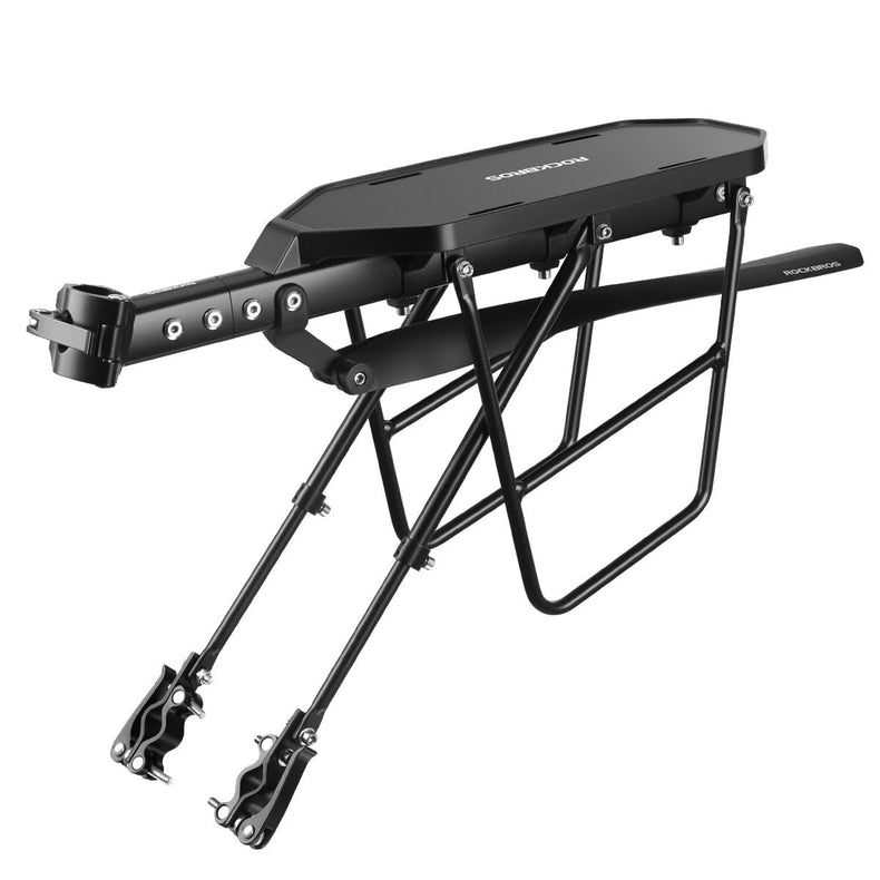 Rear Bike Cargo Rack with Fender Adjustable Fits 26"-29" Bikes