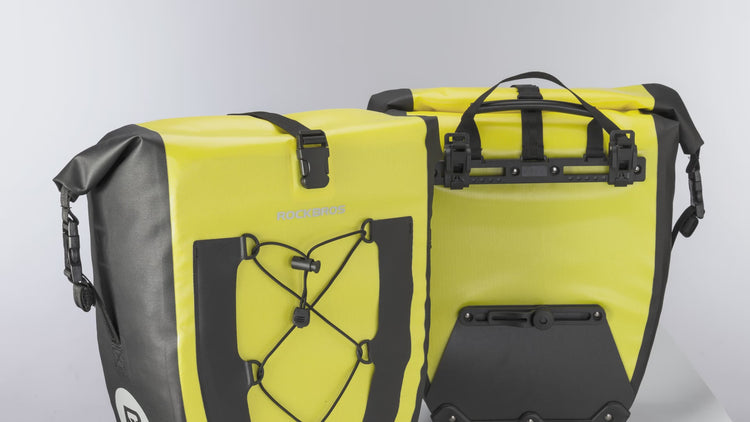 all-groups ROCKBROS Ultra Large Capacity Bicycle Saddlebag in Black or Yellow