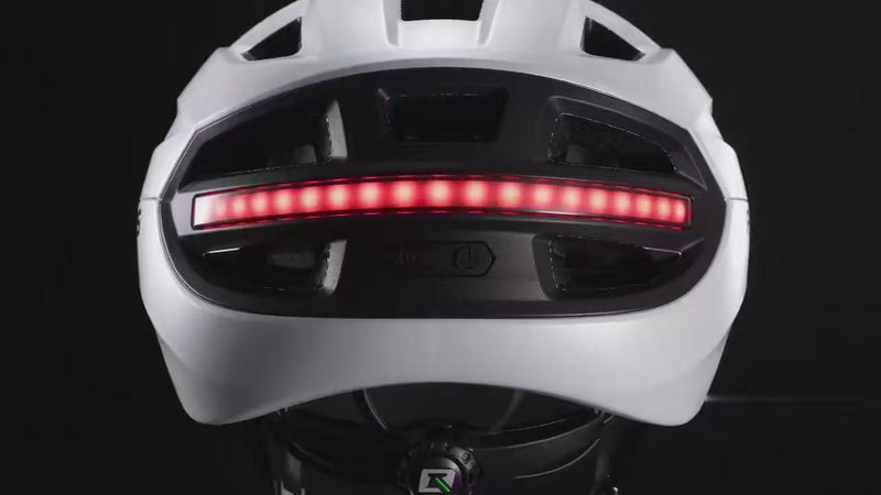 ROCKBROS smart bike helmet with wireless turn signal indicator system