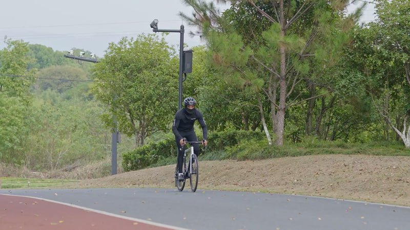 ROCKBROS Thermal Balaclava Worn Under a Cycling Helmet for Winter Rides