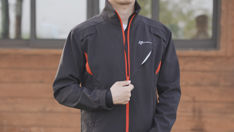 ROCKBROS Winter Cycling Jacket for Men Thermal Fleece Windproof Jacket